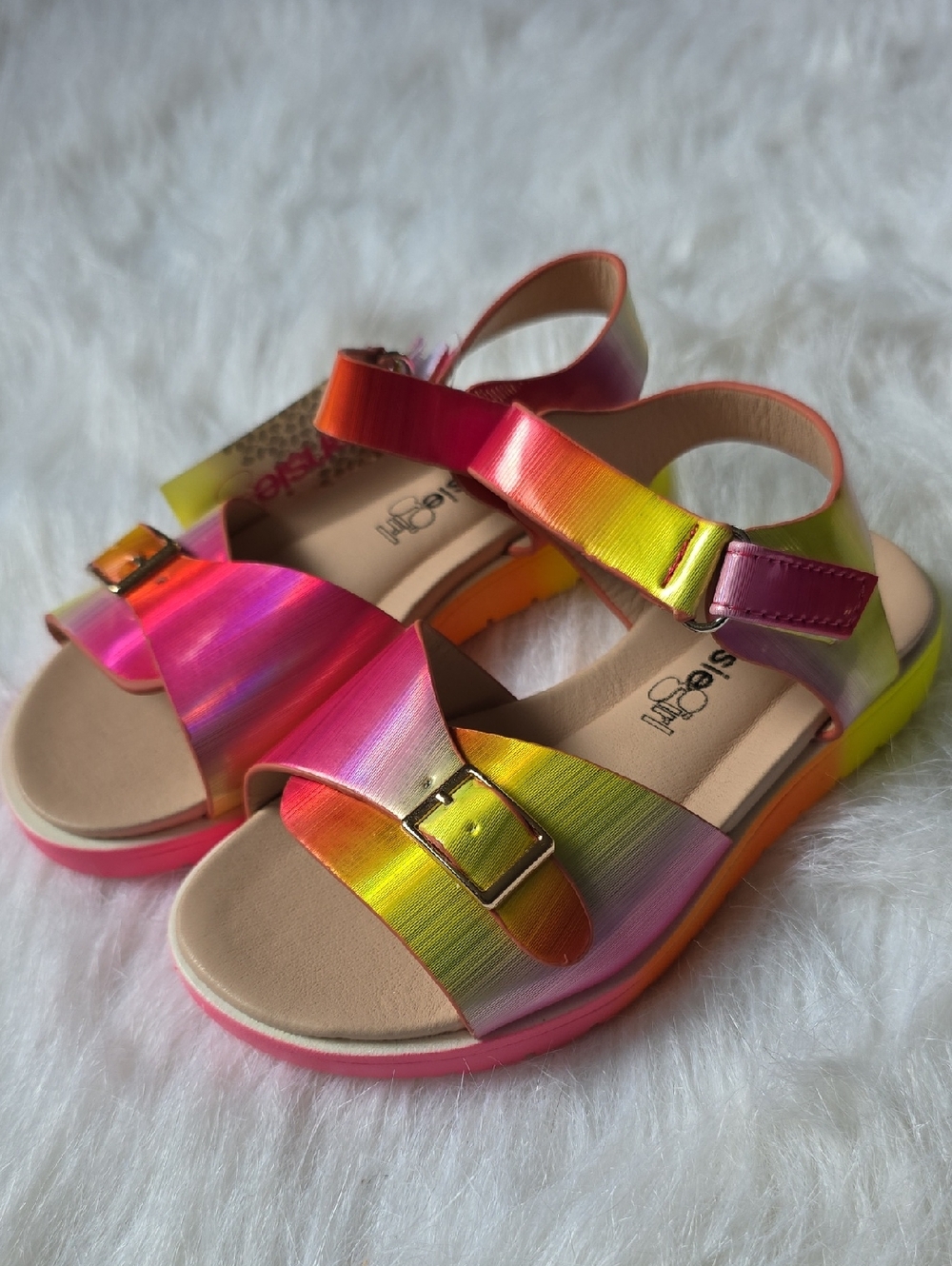 Kids Rainbow Gradient Sandals - Multicolor